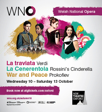 WNO Autumn Season comes to the New Theatre: La Traviata, La Cenerentola (Cinderella) & War and Peace, 10 - 13 Oct