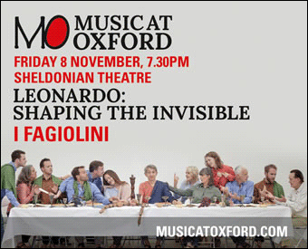 Leonardo: Shaping the Invisible - I Fagiolini, Sheldonian Theatre, Friday 8 November