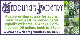 Meddling With Poetry course from The Writers' Greenhouse - online/in person creative writing for adults