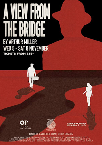 A View From The Bridge, Oxford Playhouse, Wednesday 5th-Sat8th November, tickets from Â£15