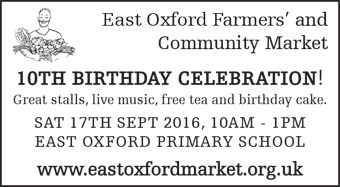 East Oxford Community and Farmers' Market 10th Anniversary Party, 17th September