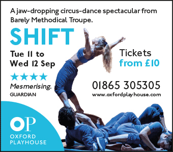 Oxford Playhouse presents SHIFT, Tue 11th to Wed 12th Sep