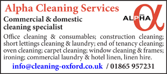 Alpha Cleaning: commercial & domestic cleaning specialist