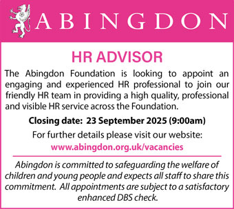 Abingdon School seek enganging and experienced HR Advisor
