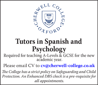 College in Oxford city centre is looking for Tutor in Spanish and Psychology