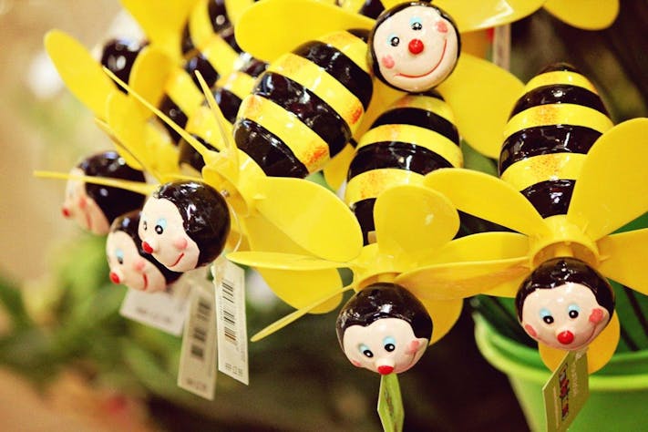 Cheery Bees in the Covered Market by Lesli Lundgren