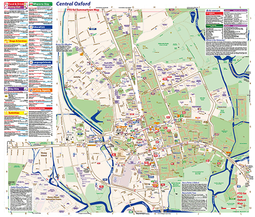 Central Oxford map
