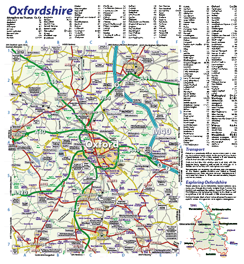 Oxfordshire Map